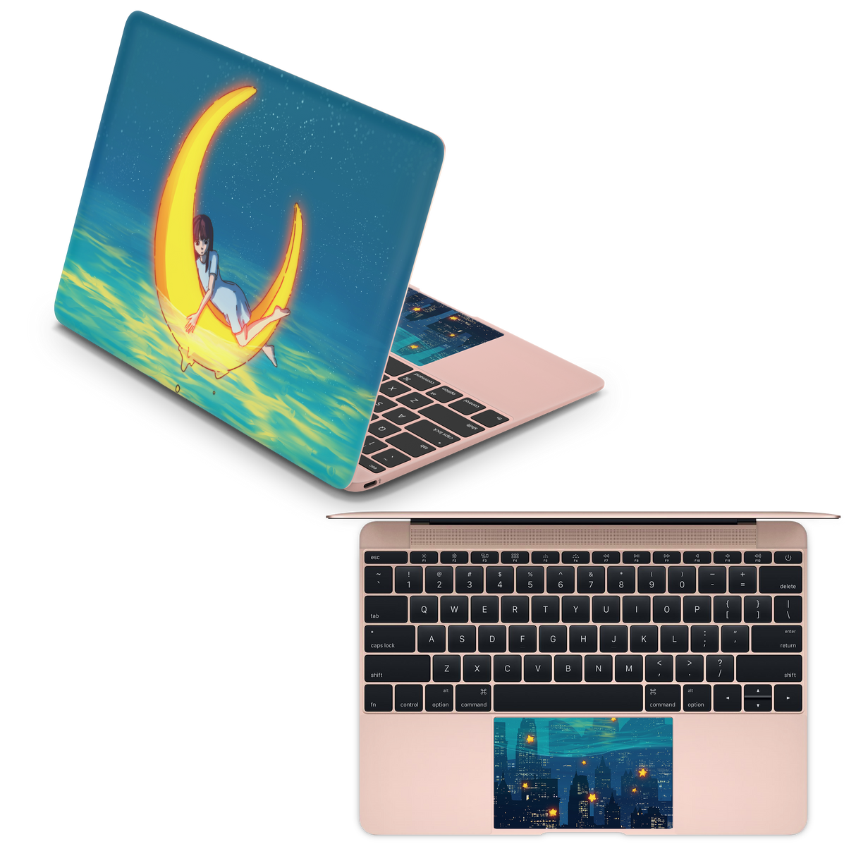 Apple MacBook Girl on the Moon Skin