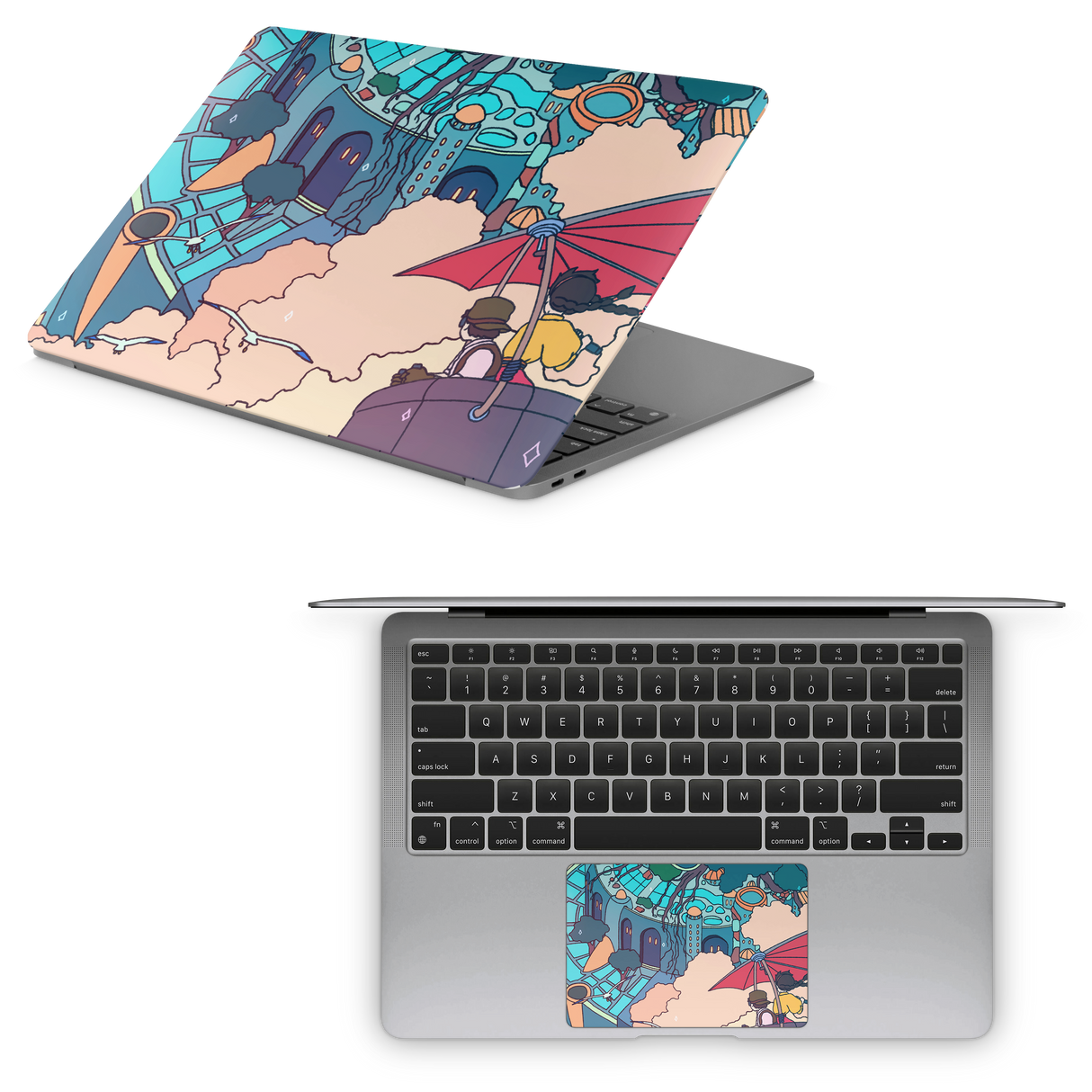 Apple MacBook Castle in the Sky Skin