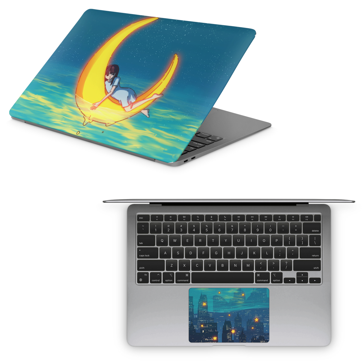 Apple MacBook Girl on the Moon Skin