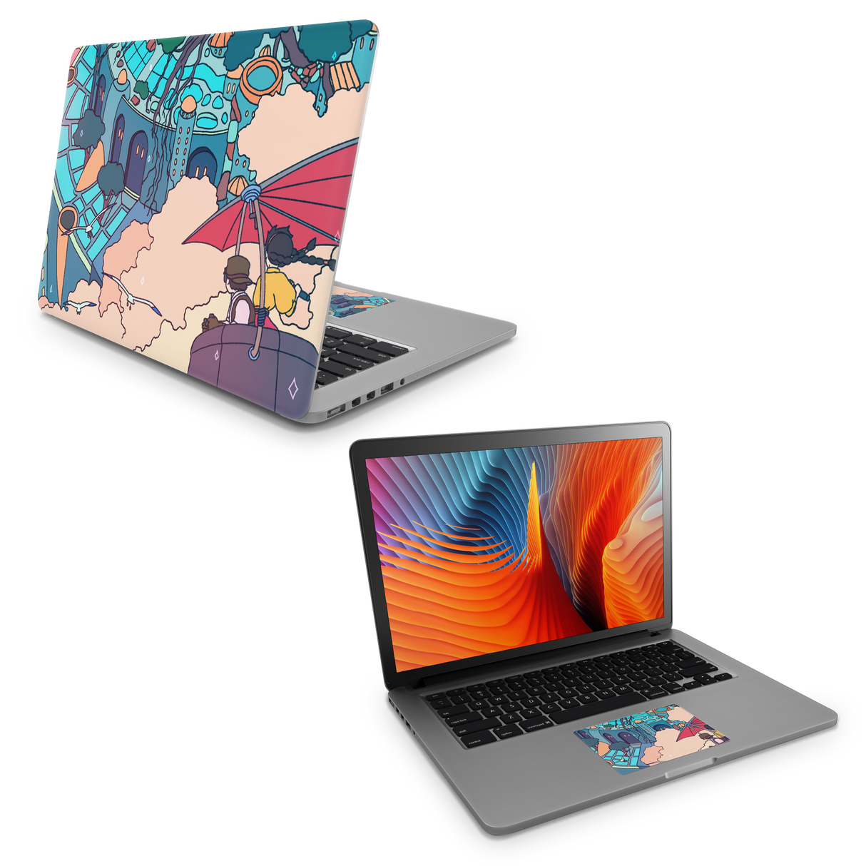 Apple MacBook Castle in the Sky Skin