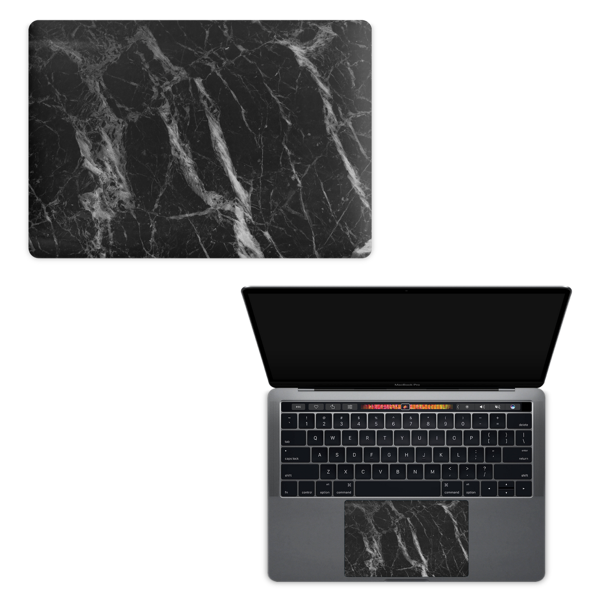 Apple MacBook Skin Black Marble