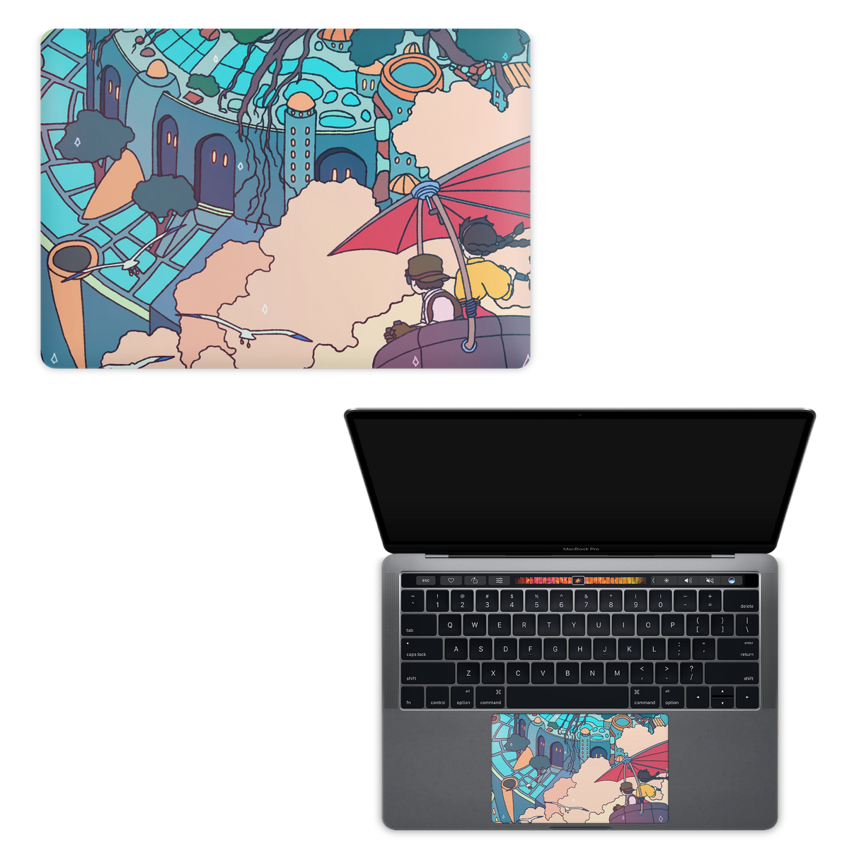 Apple MacBook Castle in the Sky Skin