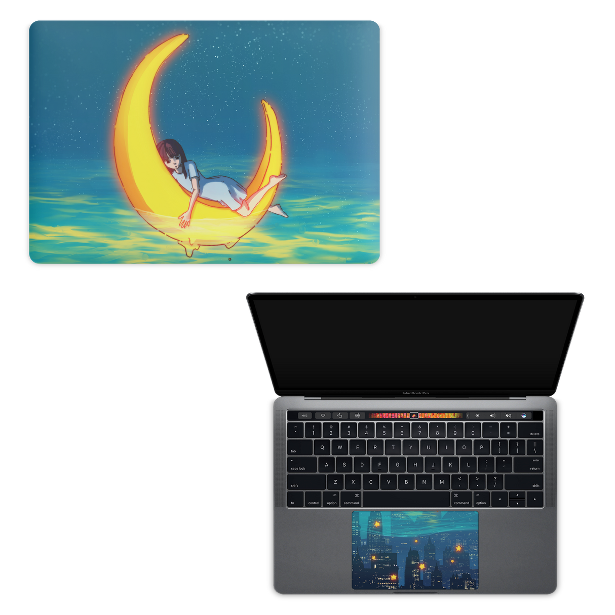 Apple MacBook Girl on the Moon Skin