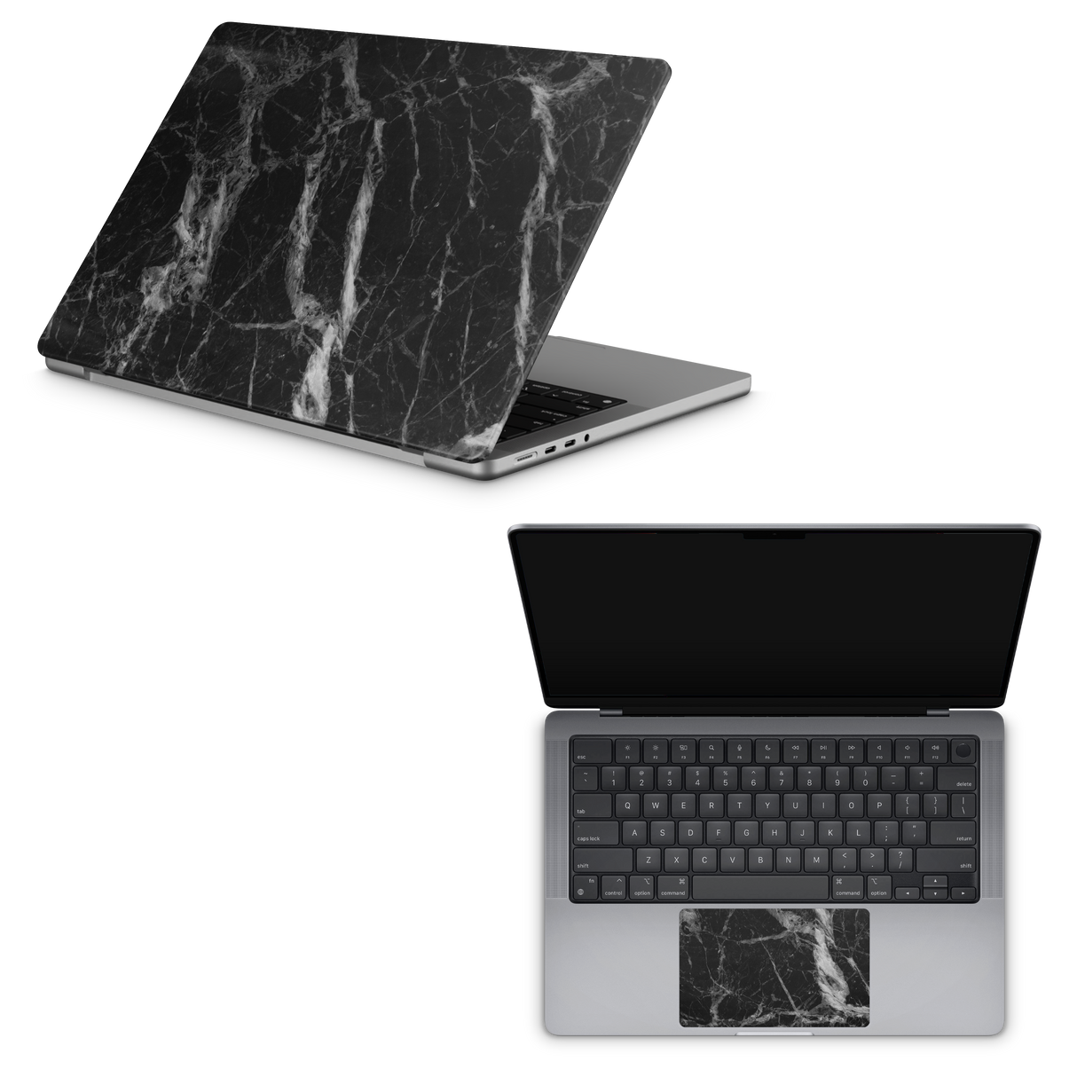 Apple MacBook Skin Black Marble