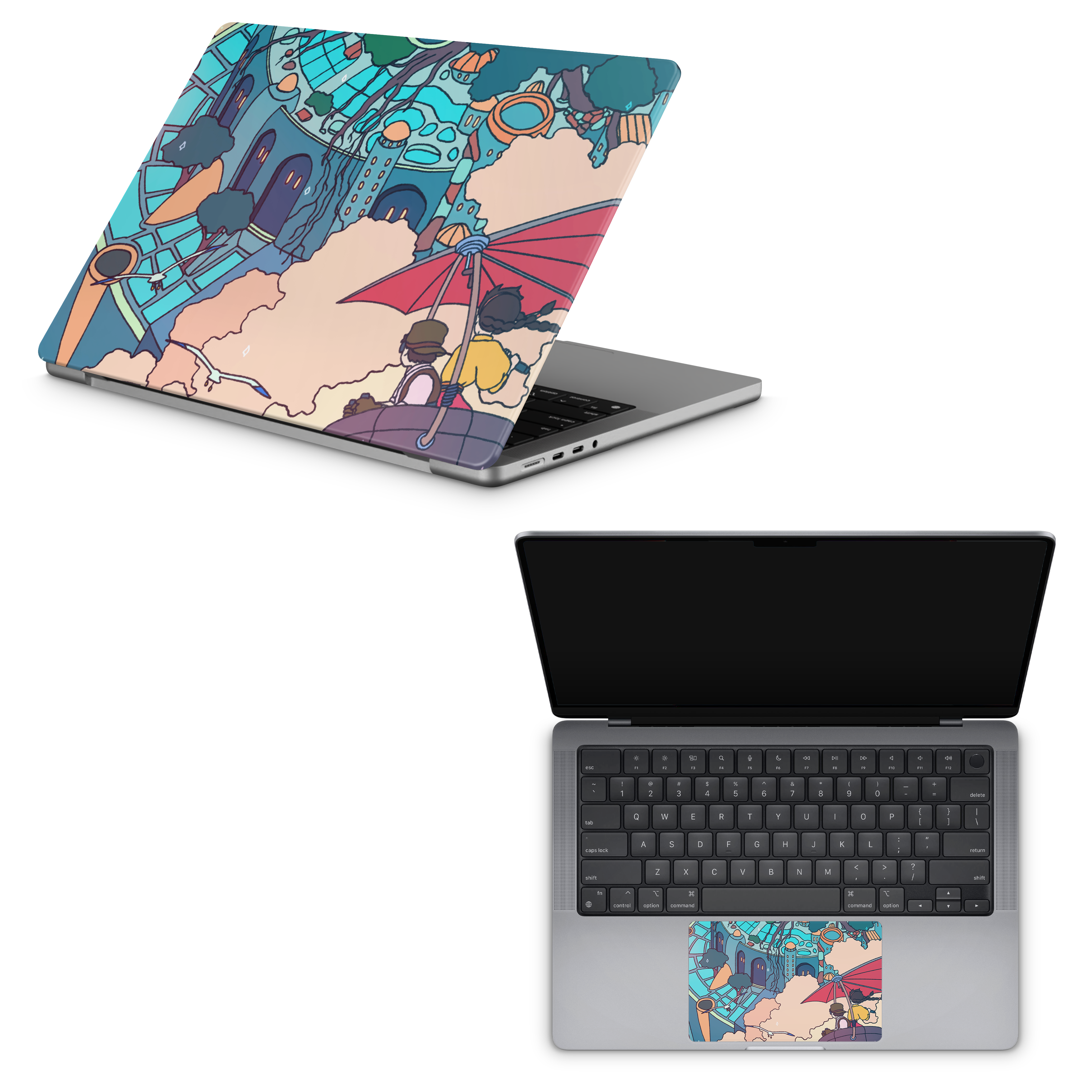 Apple MacBook Castle in the Sky Skin