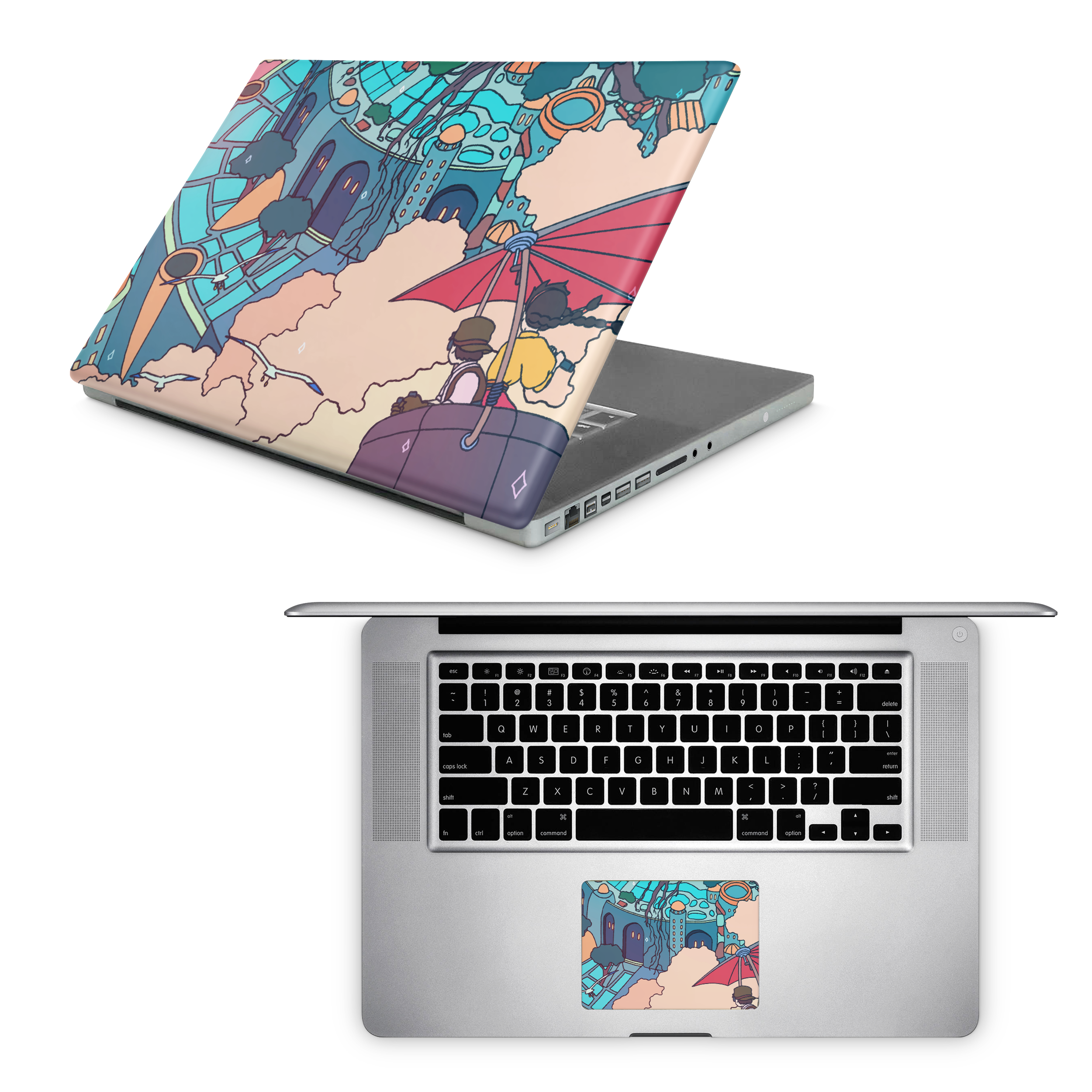 Apple MacBook Castle in the Sky Skin