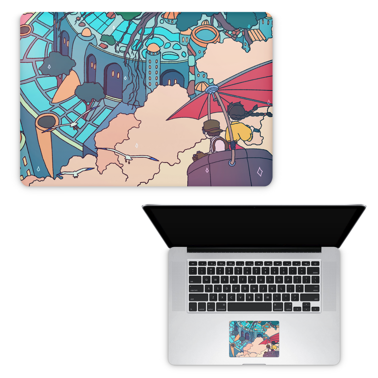 Apple MacBook Castle in the Sky Skin