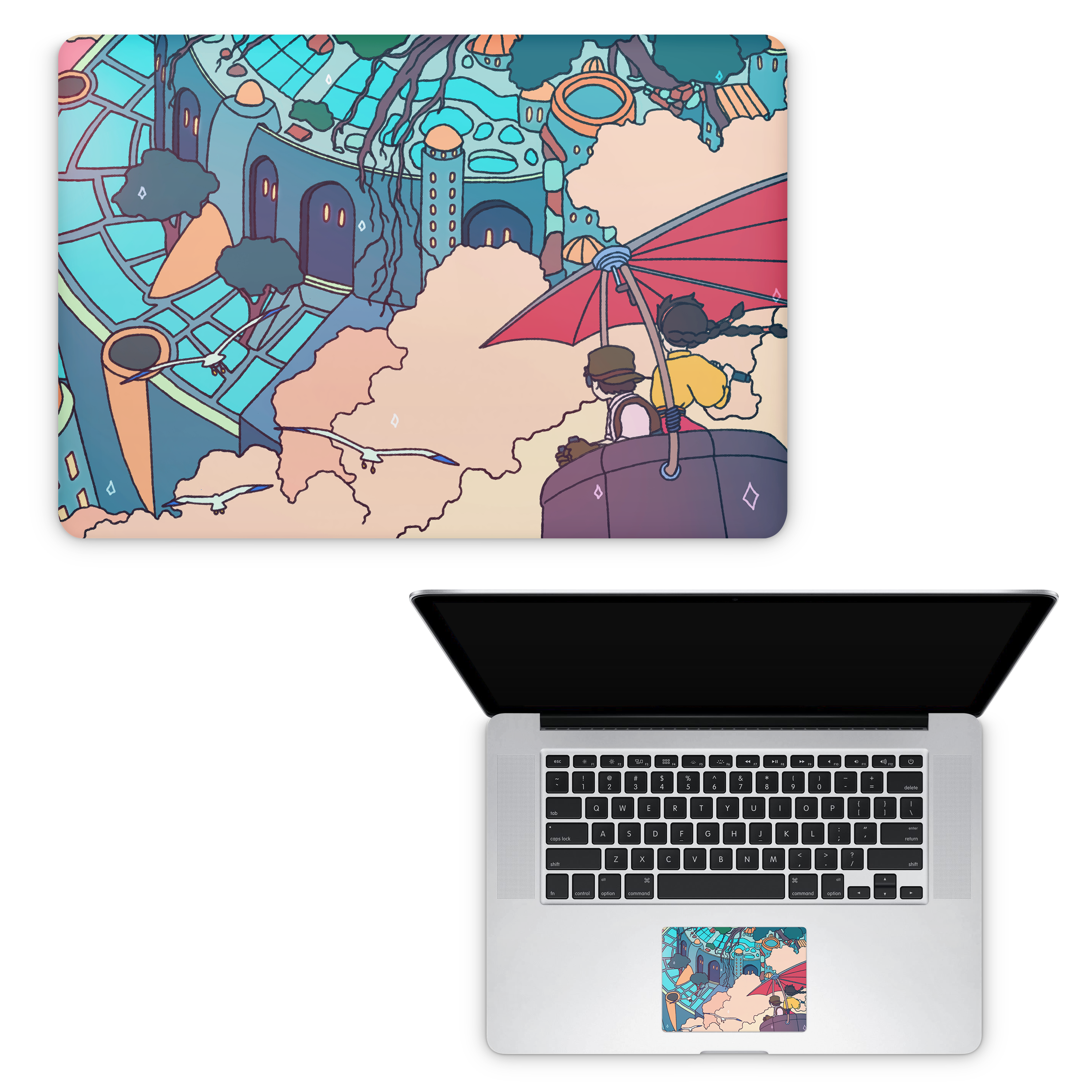 Apple MacBook Castle in the Sky Skin