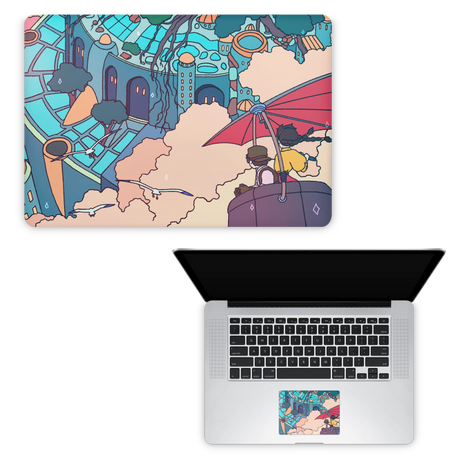 Apple MacBook Castle in the Sky Skin