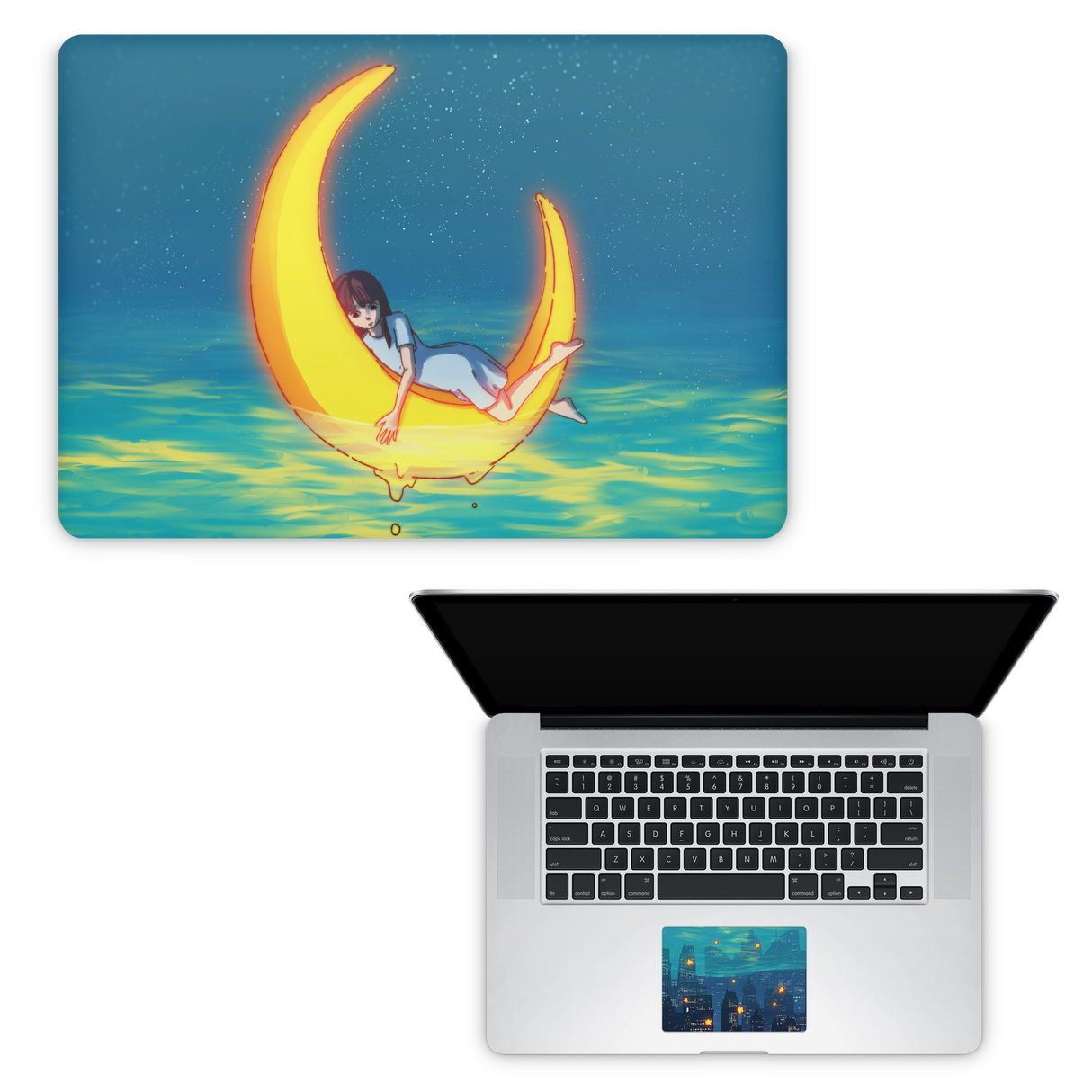 Apple MacBook Girl on the Moon Skin