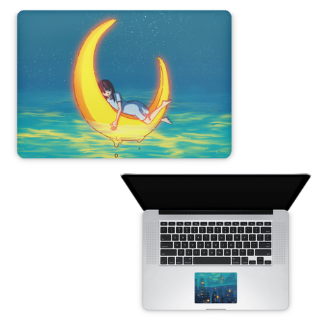 Apple MacBook Girl on the Moon Skin