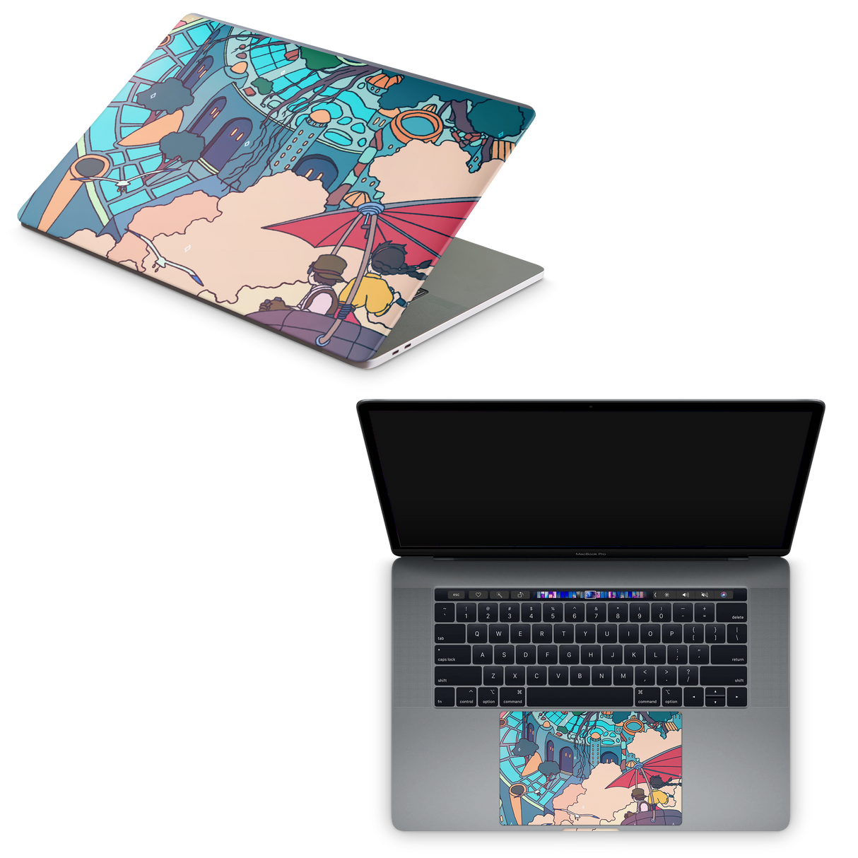 Apple MacBook Castle in the Sky Skin