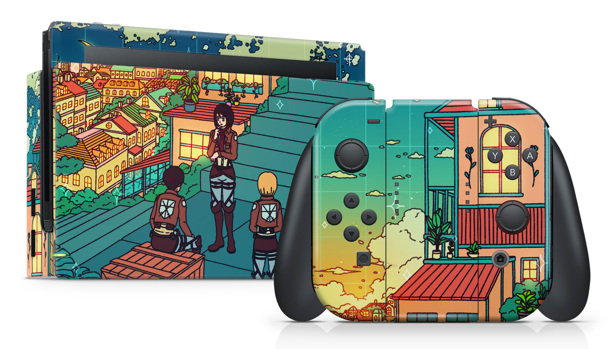 Nintendo Switch 2017 Skin Titan and friends