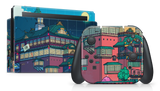 Nintendo Switch 2017 Skin Bathhouse Day and Night