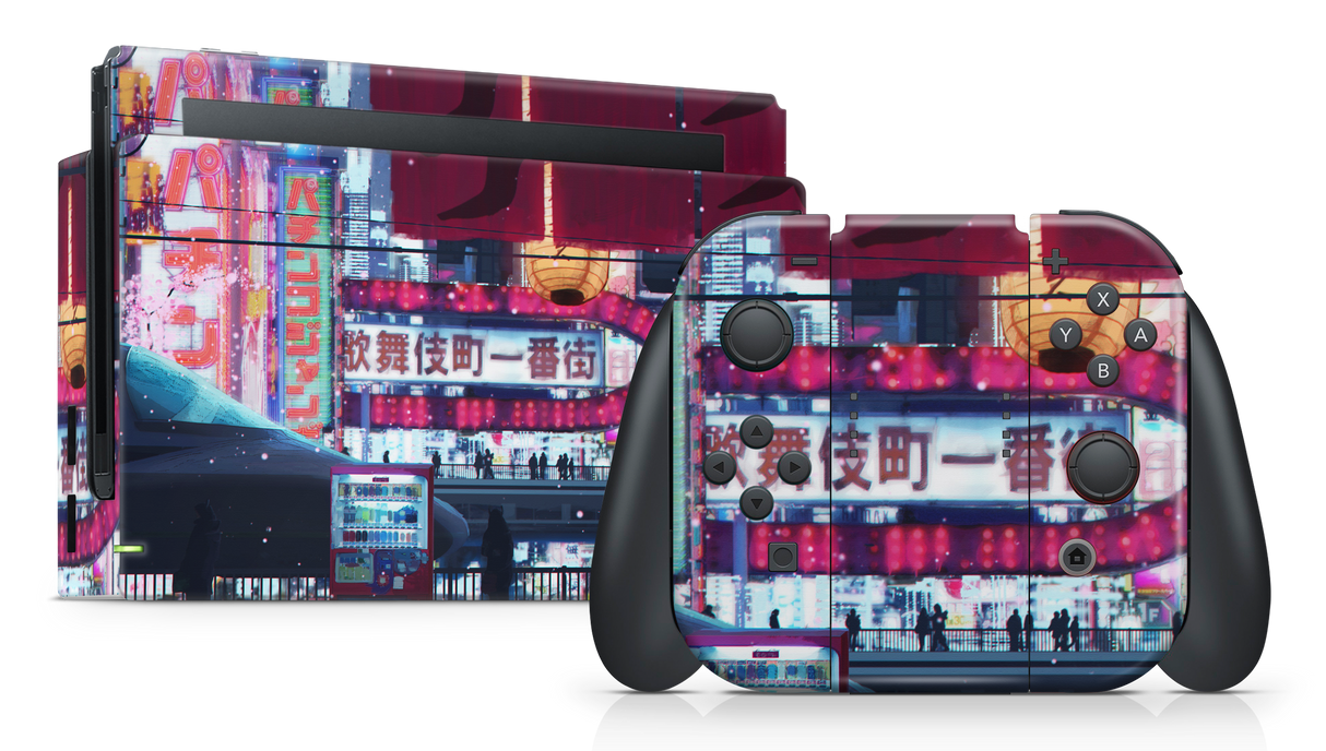 Nintendo Switch 2017 Skin Cyberpunk Streets