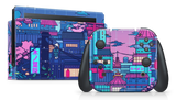 Nintendo Switch 2017 Skin Cyberpunk Village