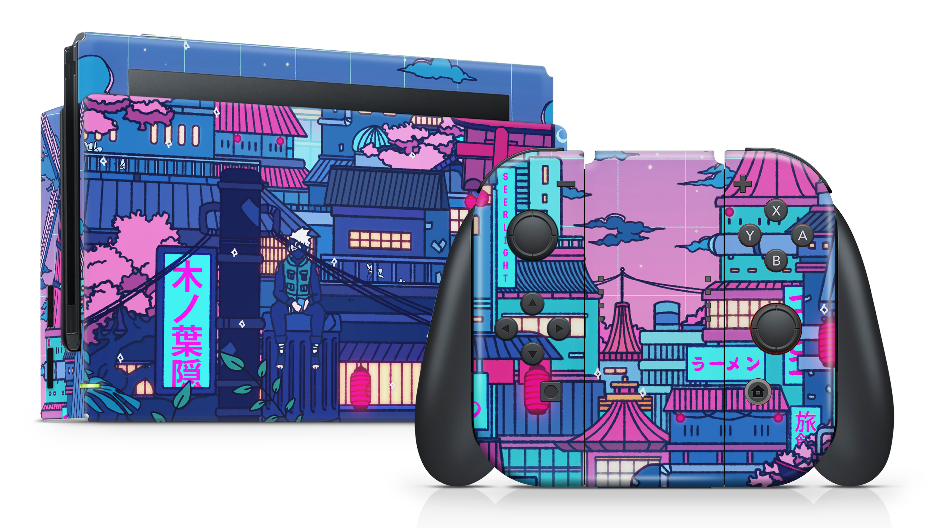 Nintendo Switch 2017 Skin Cyberpunk Village