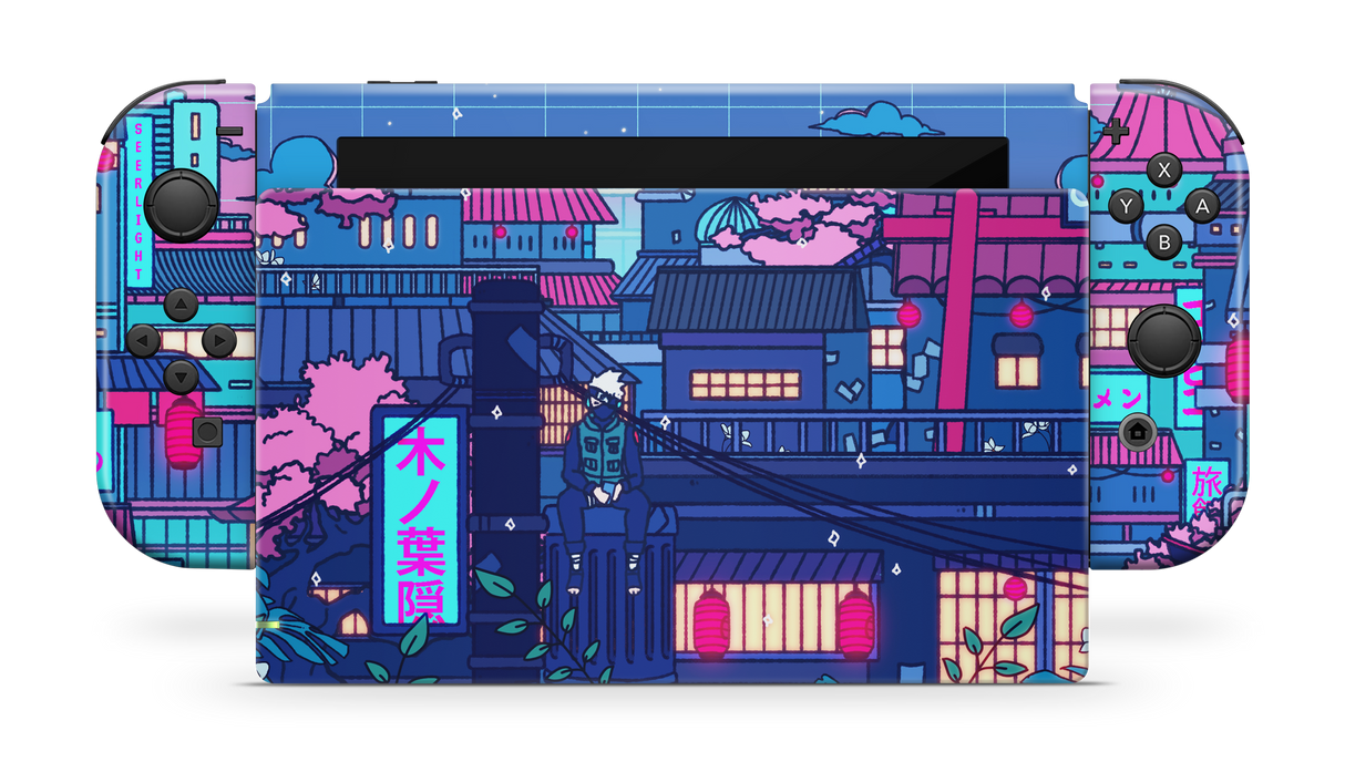 Nintendo Switch 2017 Skin Cyberpunk Village