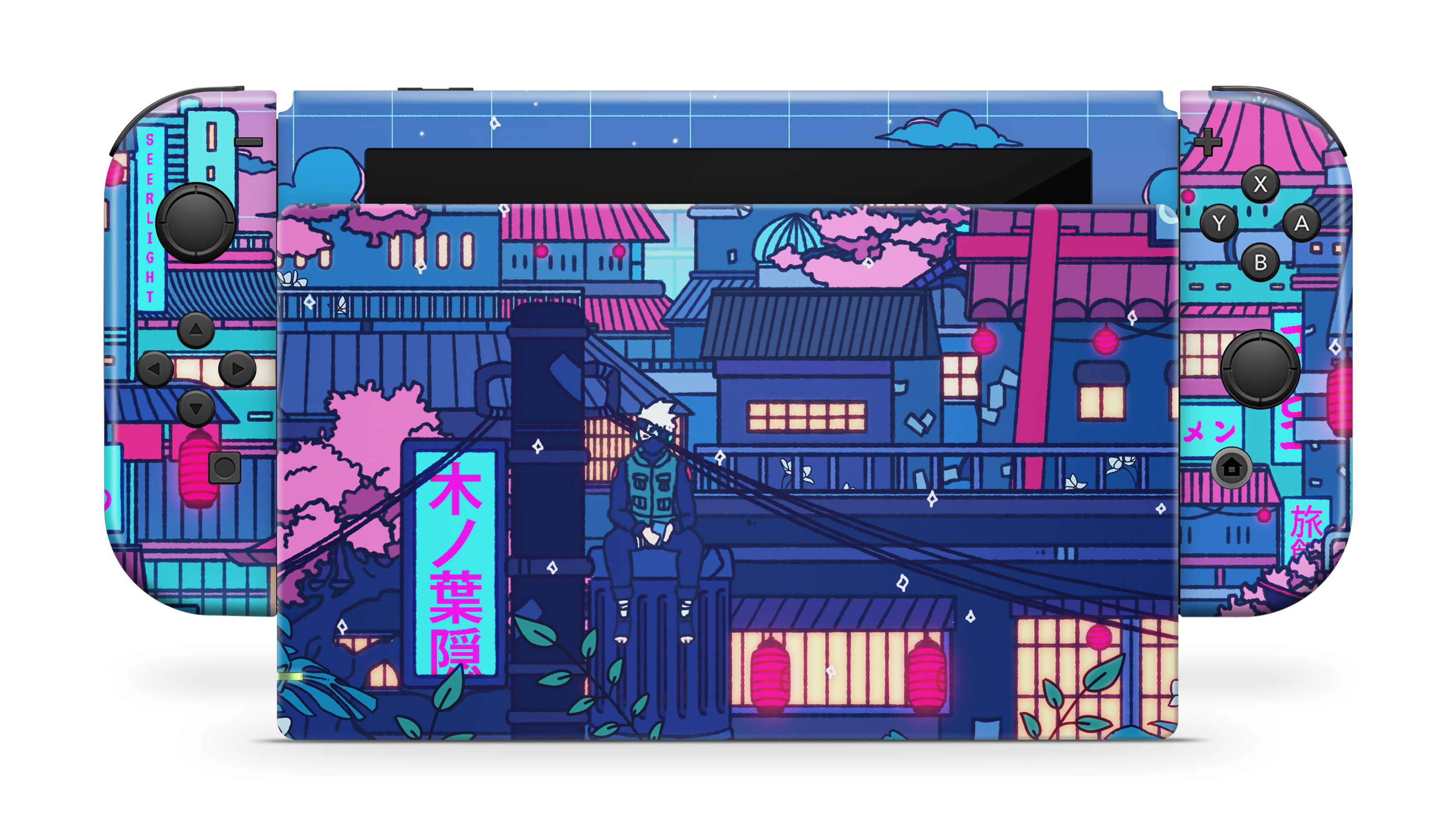 Nintendo Switch 2017 Skin Cyberpunk Village
