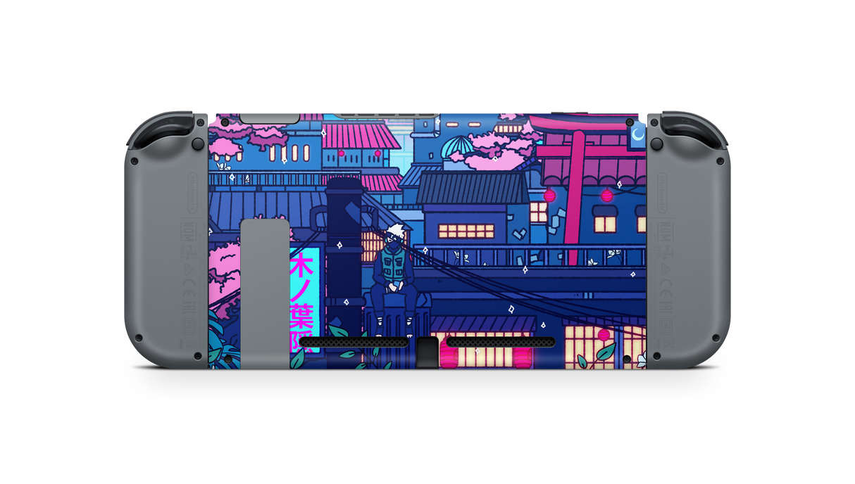 Nintendo Switch 2017 Skin Cyberpunk Village