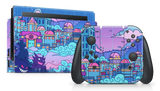 Nintendo Switch 2017 Skin Lavender Town