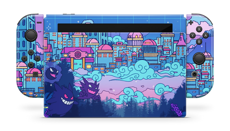 Nintendo Switch 2017 Skin Lavender Town