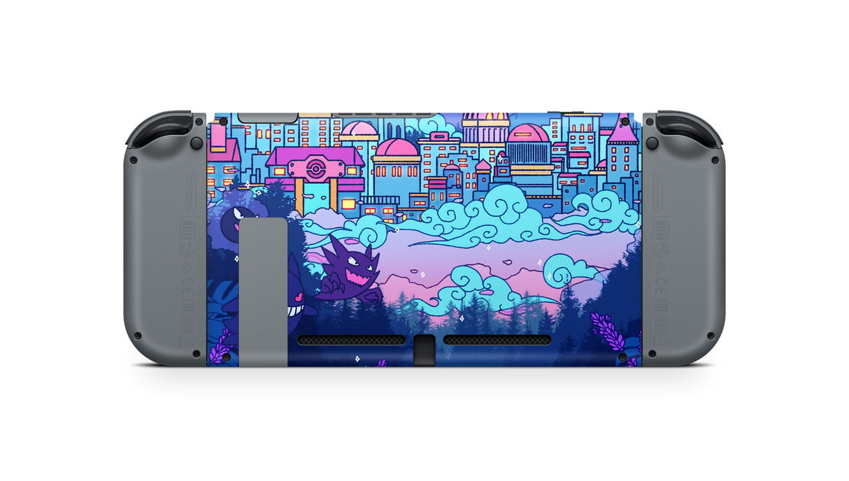 Nintendo Switch 2017 Skin Lavender Town