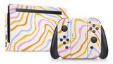 Nintendo Switch 2017 Skin Abstract Rainbow