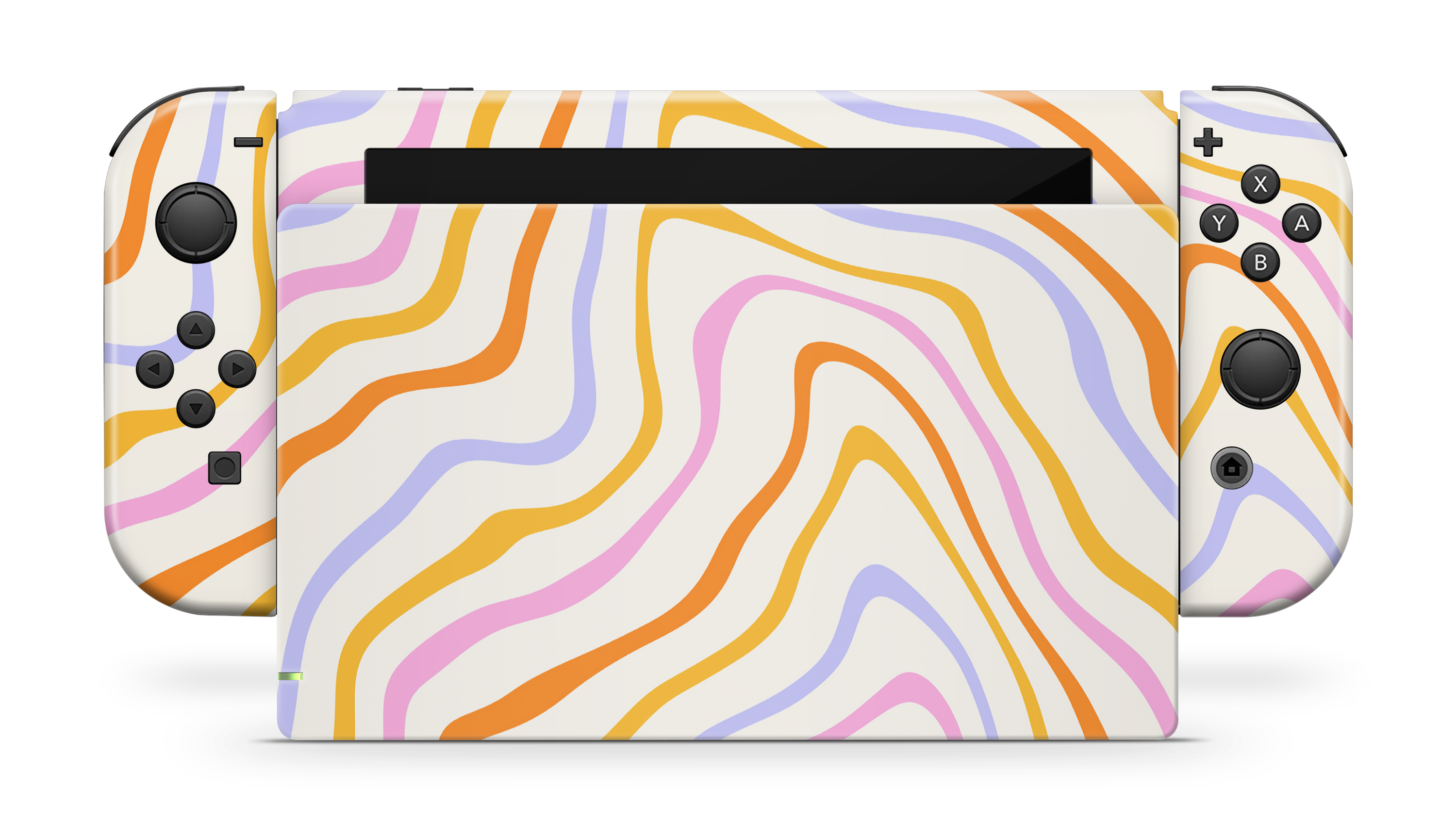 Nintendo Switch 2017 Skin Abstract Rainbow