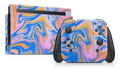 Nintendo Switch 2017 Skin Blue Liquid