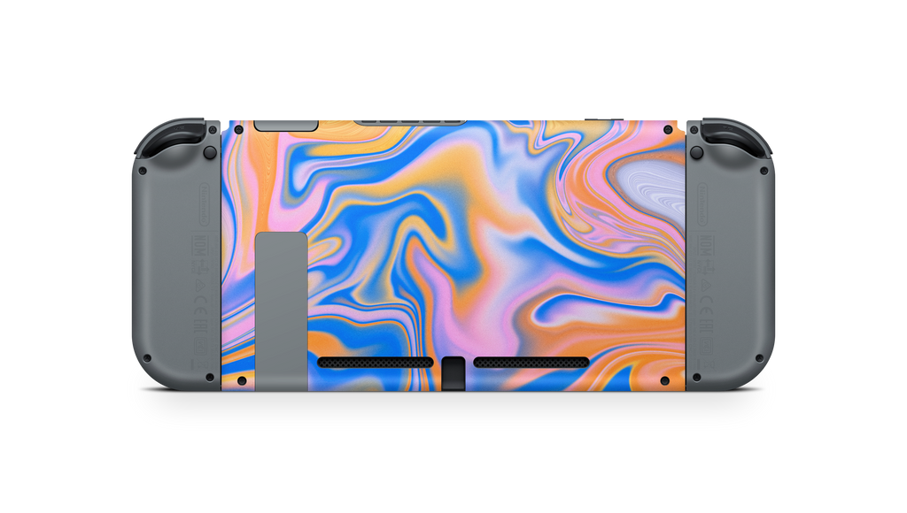 Nintendo Switch 2017 Skin Blue Liquid