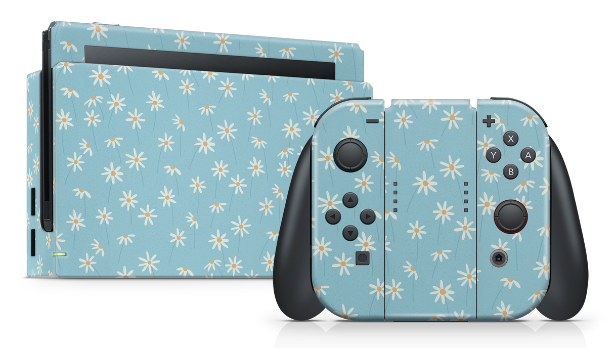 Nintendo Switch 2017 Skin Daisy Blue