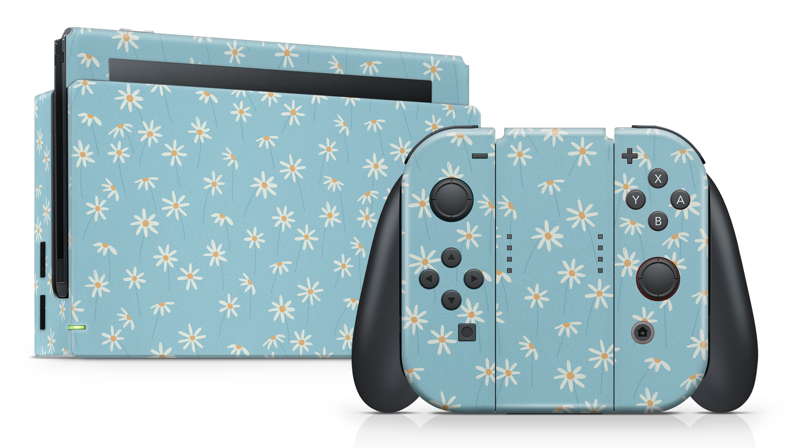 Nintendo Switch 2017 Skin Daisy Blue