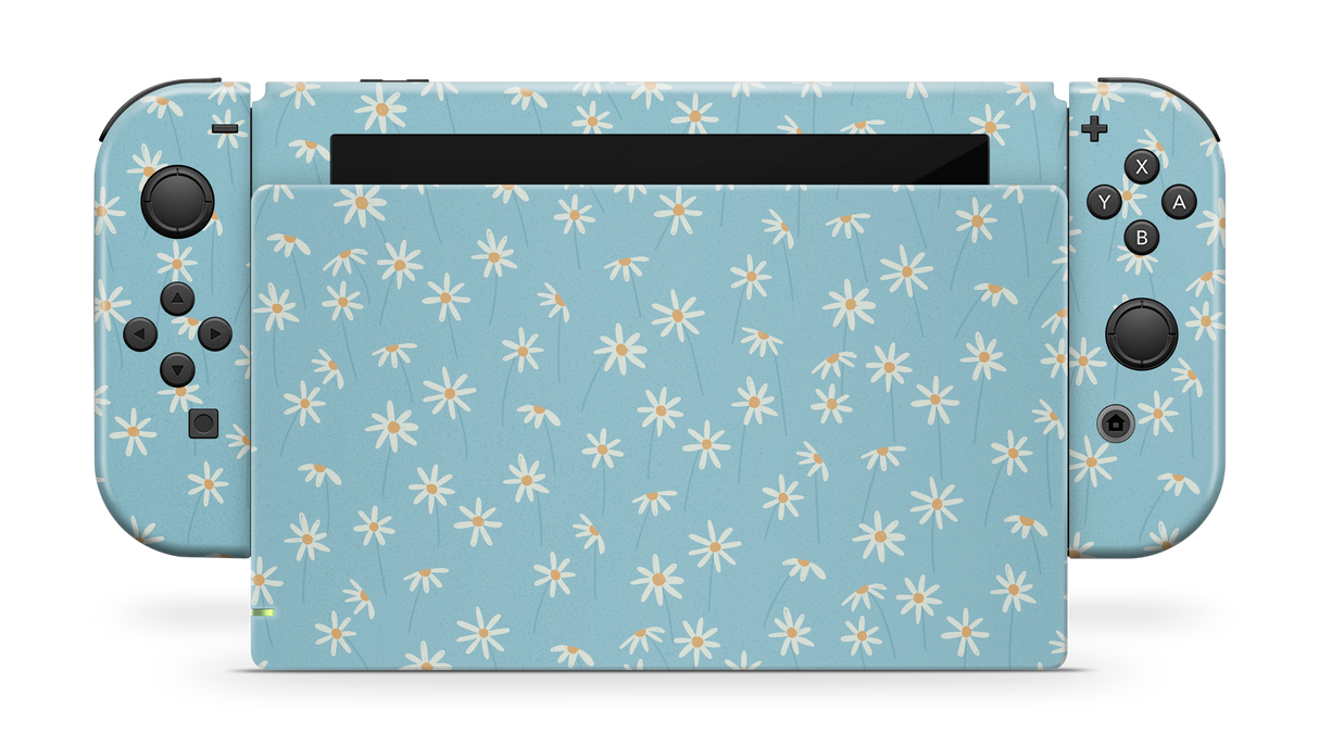 Nintendo Switch 2017 Skin Daisy Blue