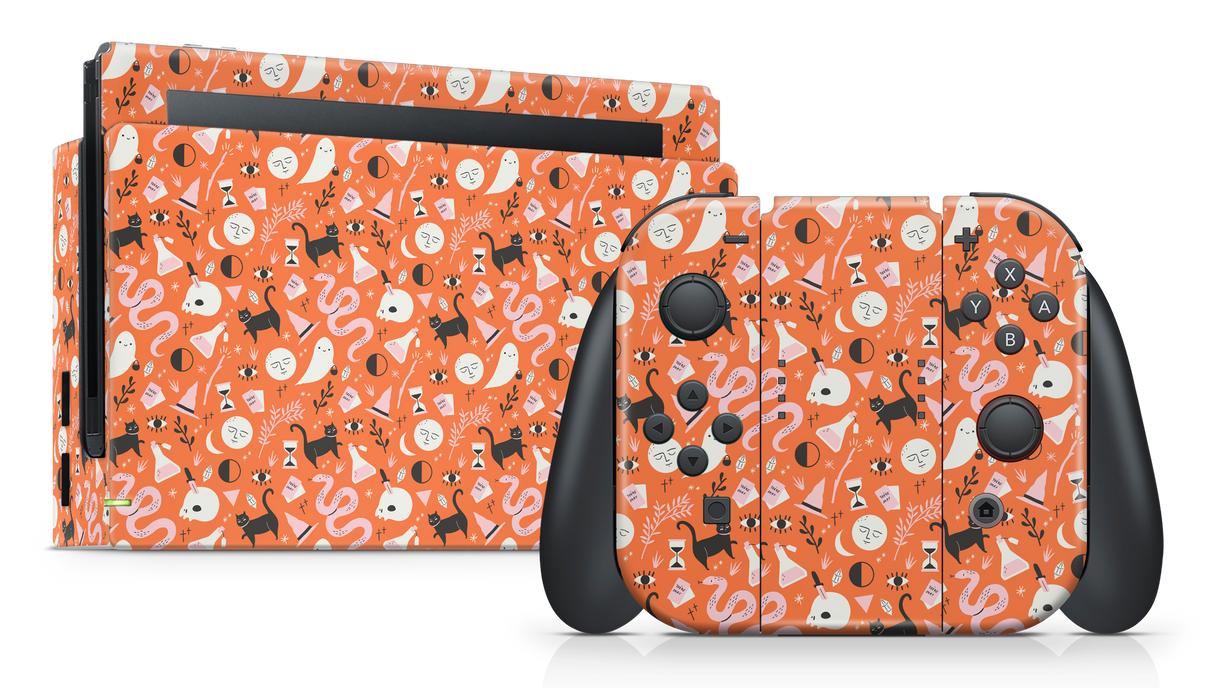 Nintendo Switch 2017 Skin Halloween Pattern