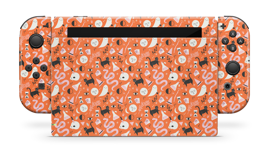Nintendo Switch 2017 Skin Halloween Pattern