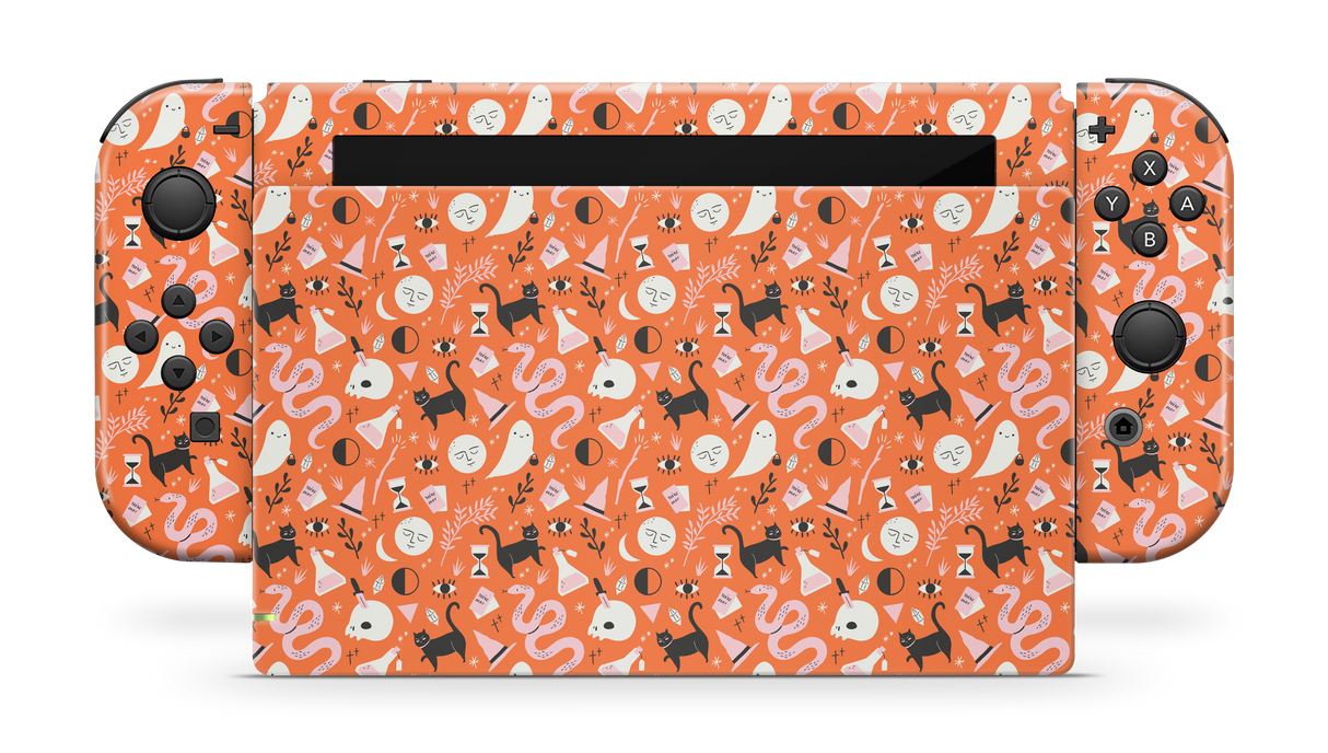 Nintendo Switch 2017 Skin Halloween Pattern