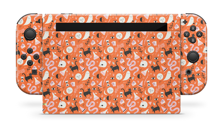 Nintendo Switch 2017 Skin Halloween Pattern