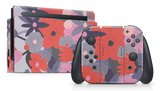 Nintendo Switch 2017 Skin Purple Floral