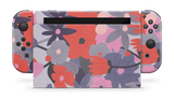 Nintendo Switch 2017 Skin Purple Floral