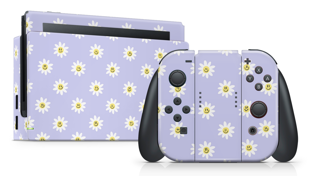 Nintendo Switch 2017 Skin Trippy Daisy