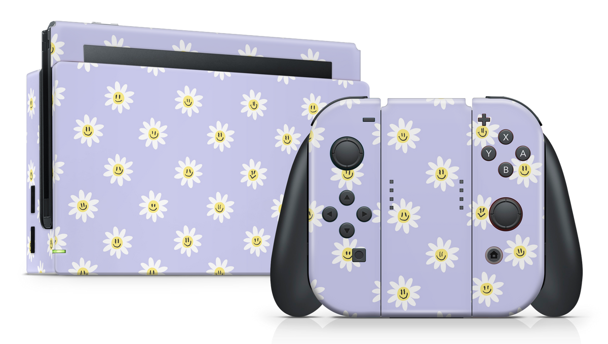 Nintendo Switch 2017 Skin Trippy Daisy