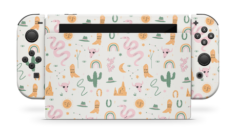 Nintendo Switch 2017 Skin Wildwest Pattern