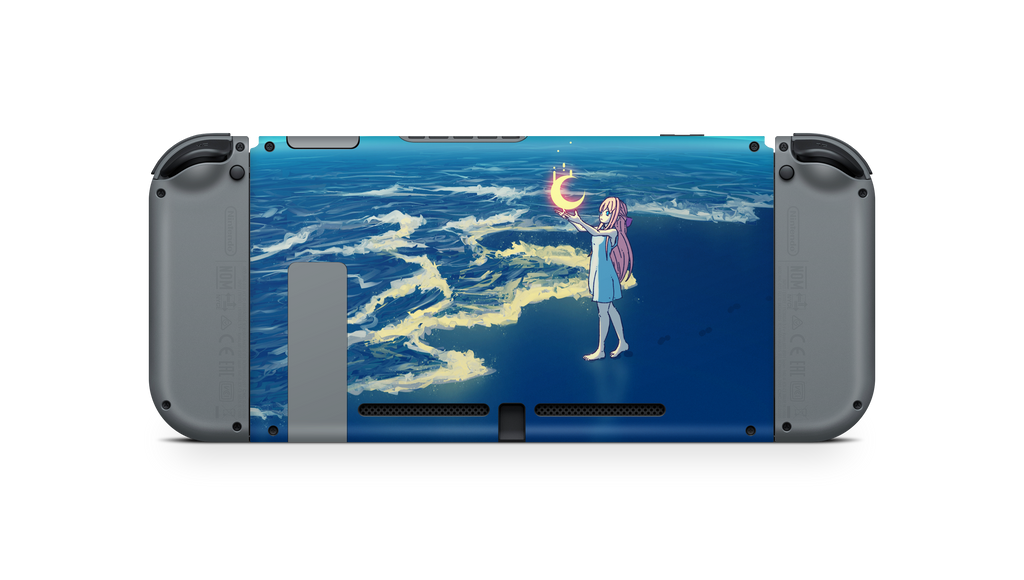 Nintendo Switch 2017 Skin Catching the moon
