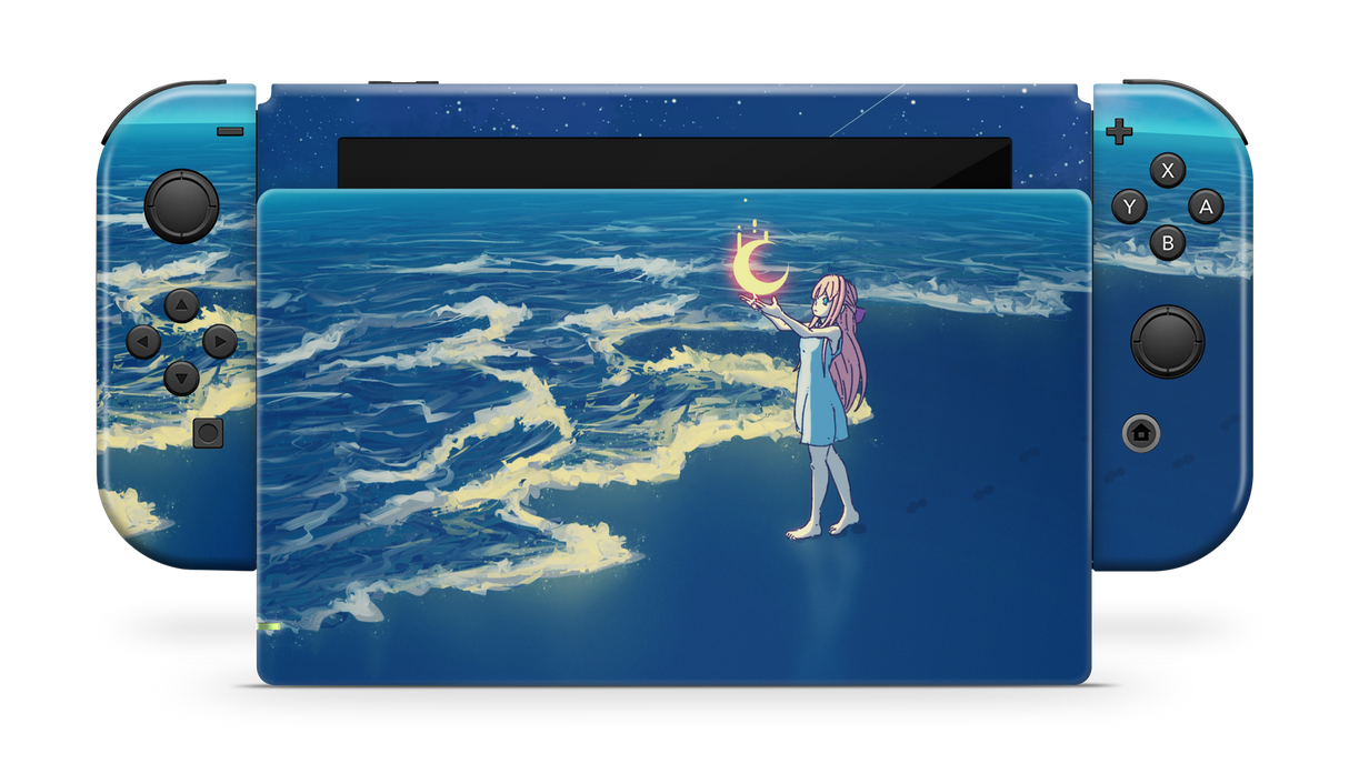 Nintendo Switch 2017 Skin Catching the moon