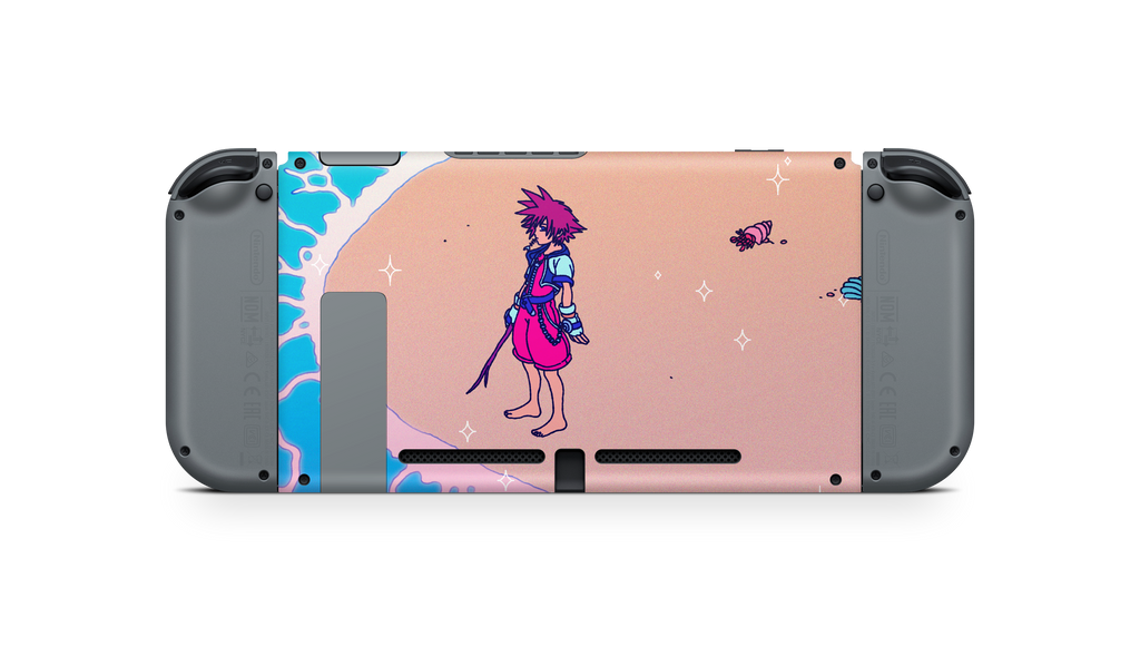 Nintendo Switch 2017 Skin KH Waves