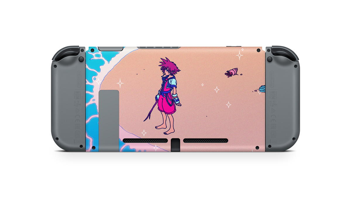 Nintendo Switch 2017 Skin KH Waves
