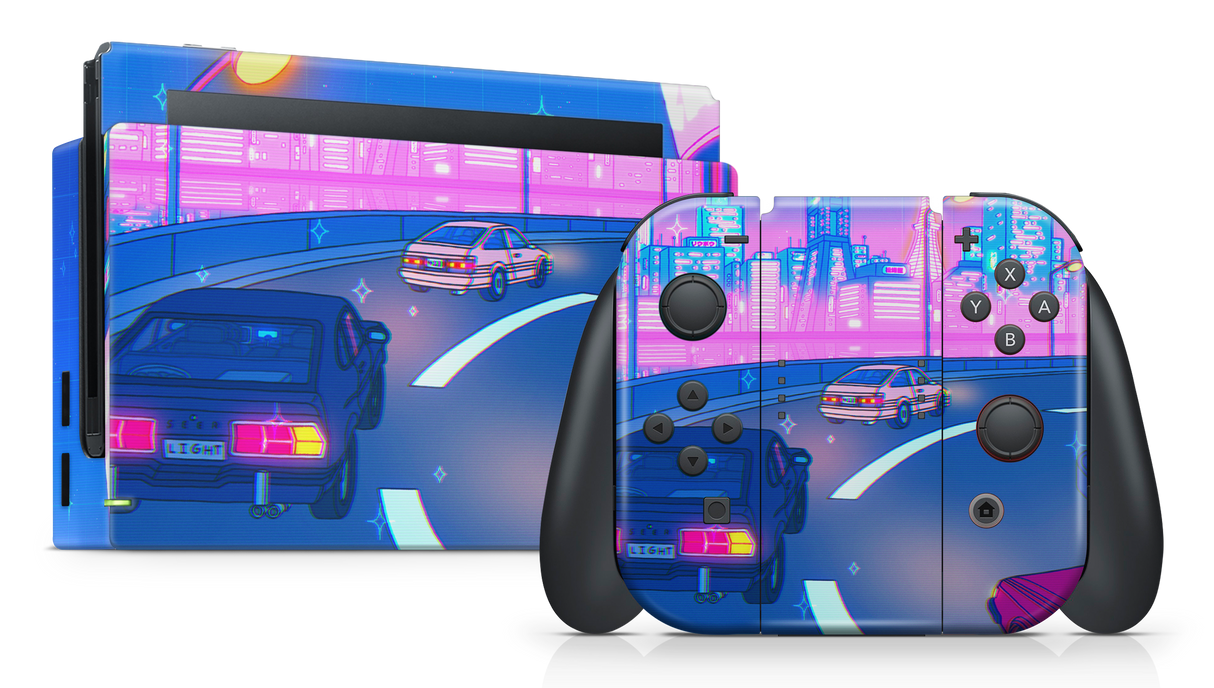 Nintendo Switch 2017 Skin Late Night Drive