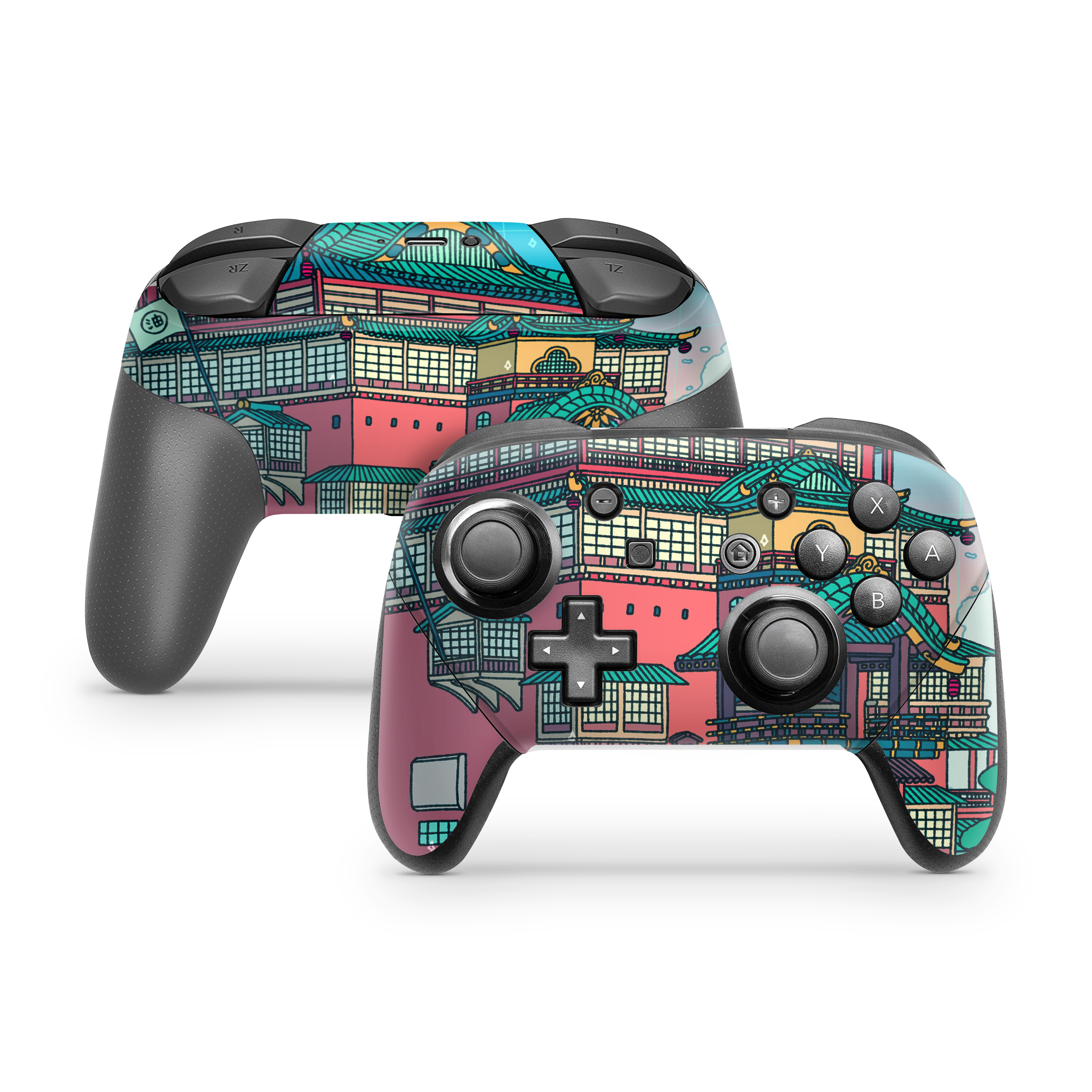 Nintendo Switch Controller Skin Bathhouse Day
