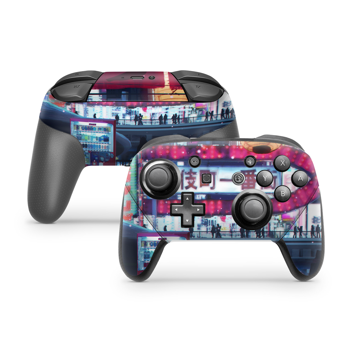 Nintendo Switch Controller Skin Cyberpunk Streets